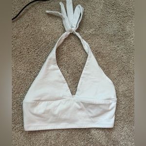 Garage halter top